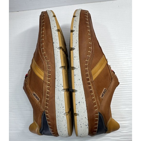 Pikolinos Men’s Fuencarral Leather Sports Style Sneakers Brandy Sz EU 42/US 8.5 - Picture 9 of 14